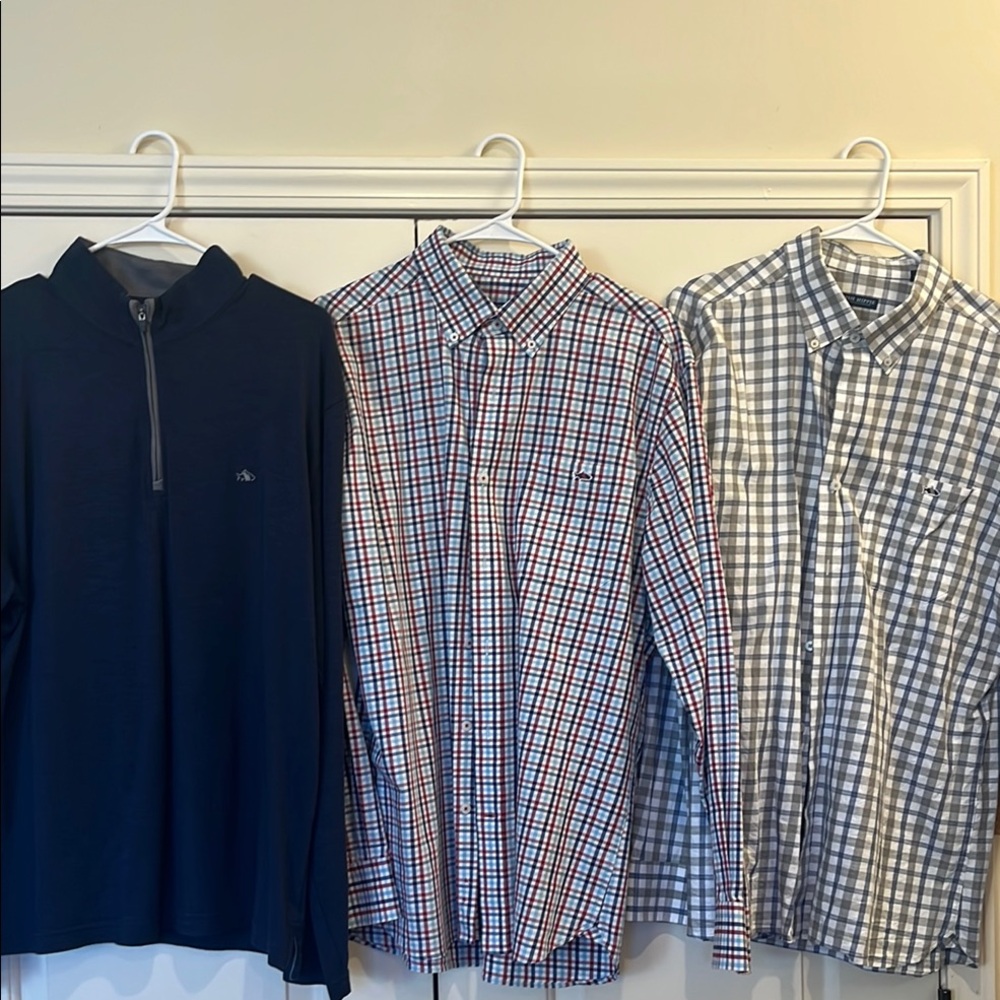 Fish Hippie Men's Multi-Color Checkered and Solid Shirts and Quarter Zip